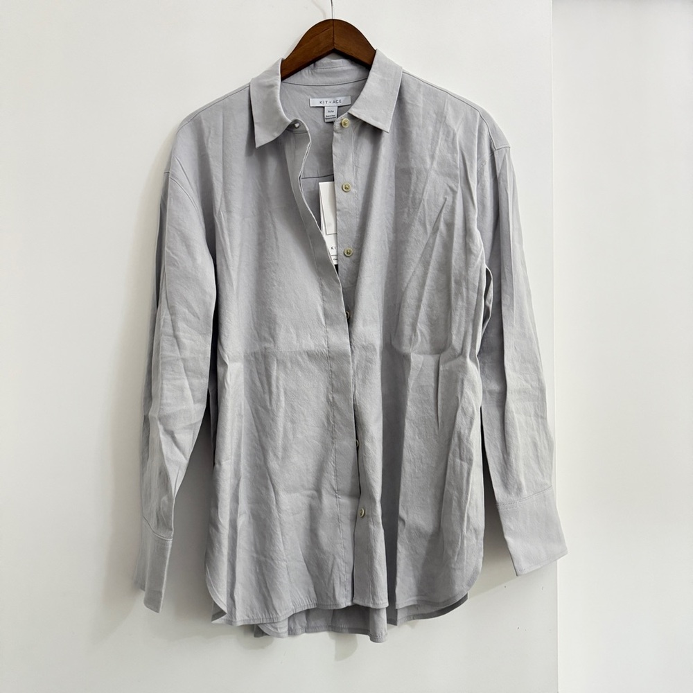 Kit and Ace Marbella Linen Boyfriend Shirt
